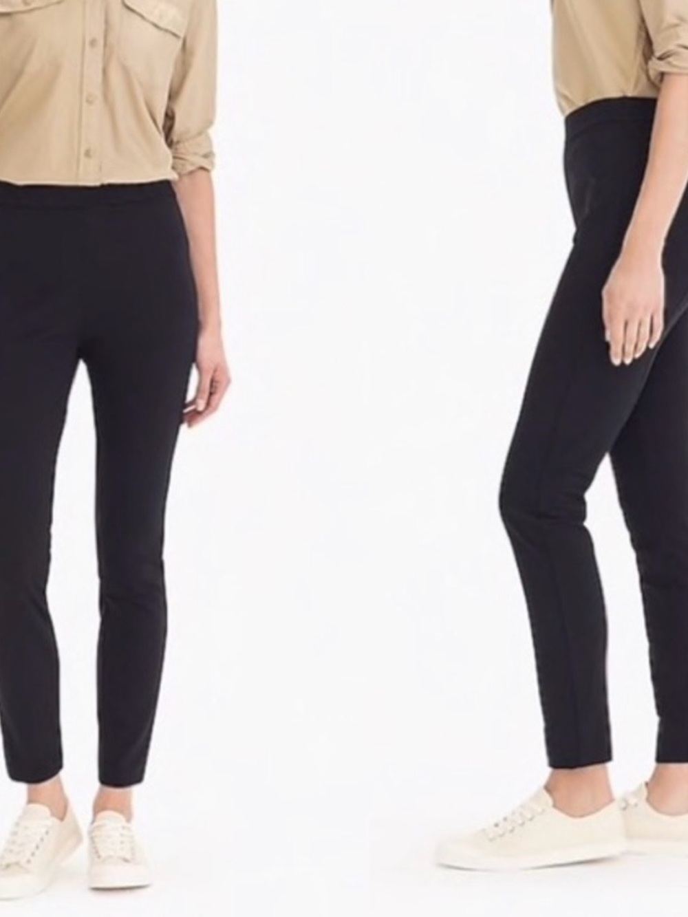J. Crew Any Day Black Women’s Pants Size Medium Ankle Stretch Business Career